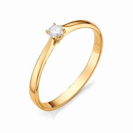 Кольцо, золото, бриллиант, 12067-100